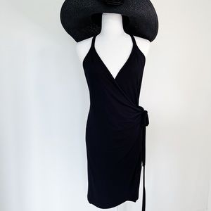 BCBG Black Wrap Tank Dress.